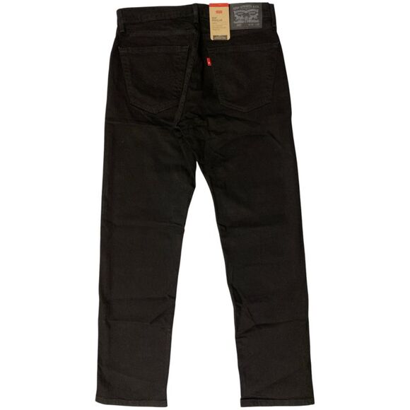 Levi's Men's Stretch Classic Straight Leg 505 Regular Fit 5-Pocket Jeans - Black - Picture 2 of 2